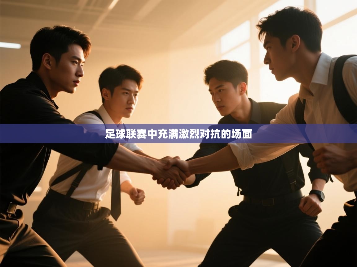 足球联赛中充满激烈对抗的场面  第2张